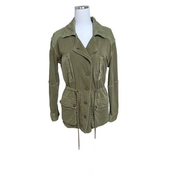 Free People Saturday Utility Jacket in Sweet Sage Size XS - Picture 5 of 14